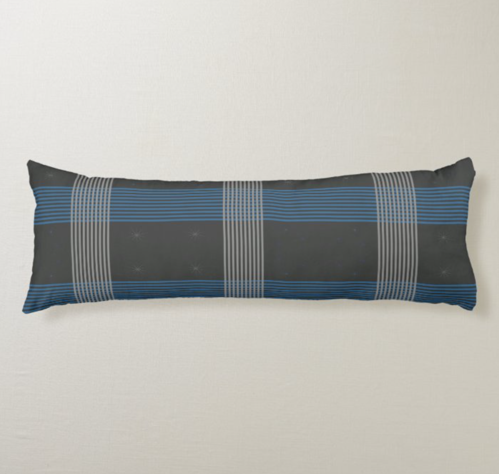 Blue Stripes Body Pillow 