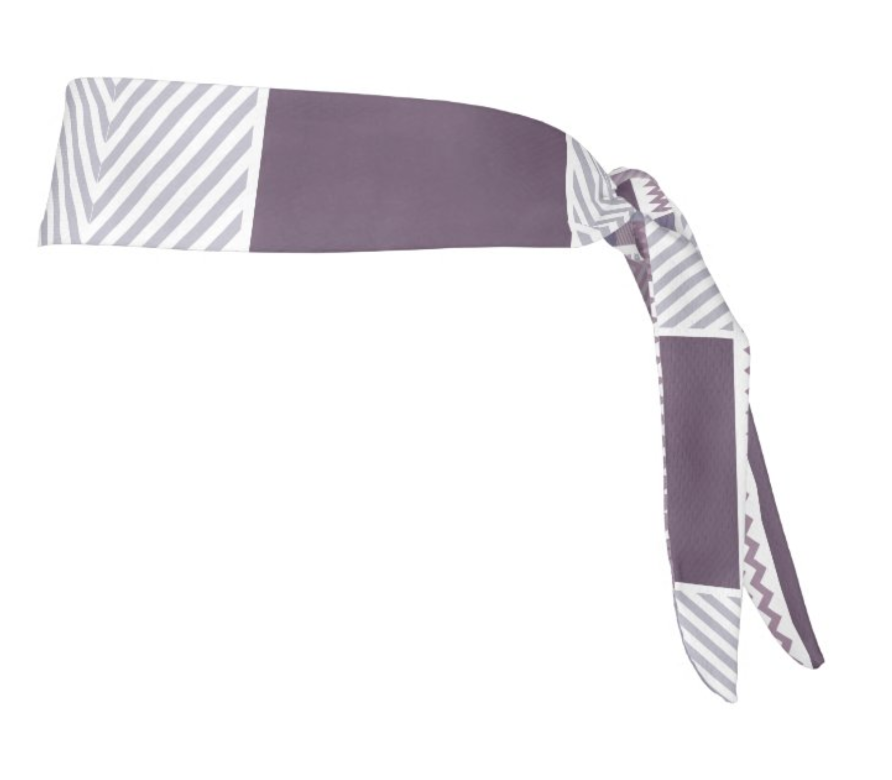 Purple Pattern Tie Headband