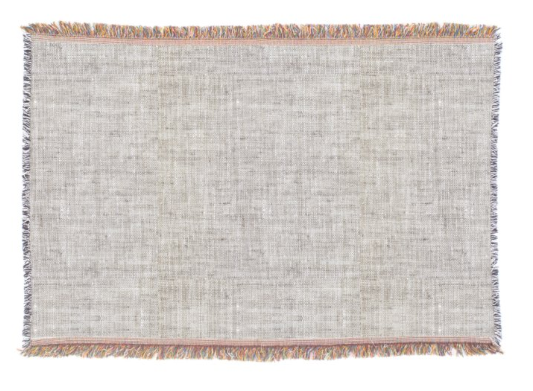 Elegant Burlap Pattern Throw Blanket