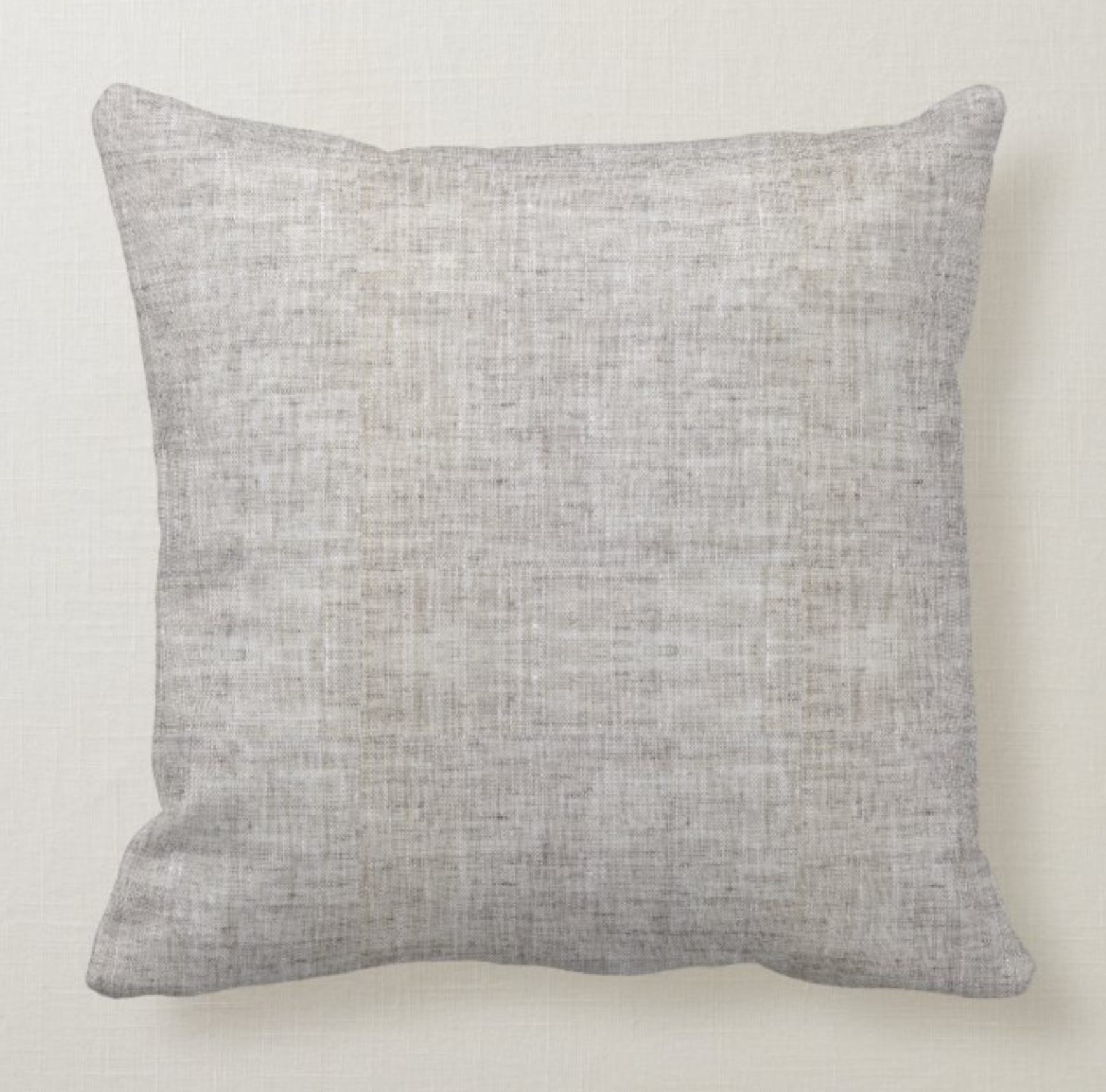 Elegant Burlap Pattern Throw Pillow