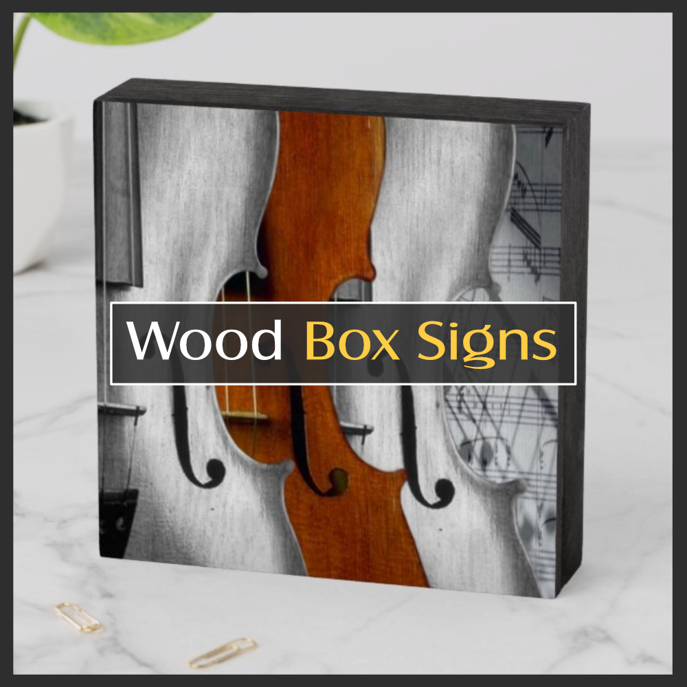 Wood Box Signs