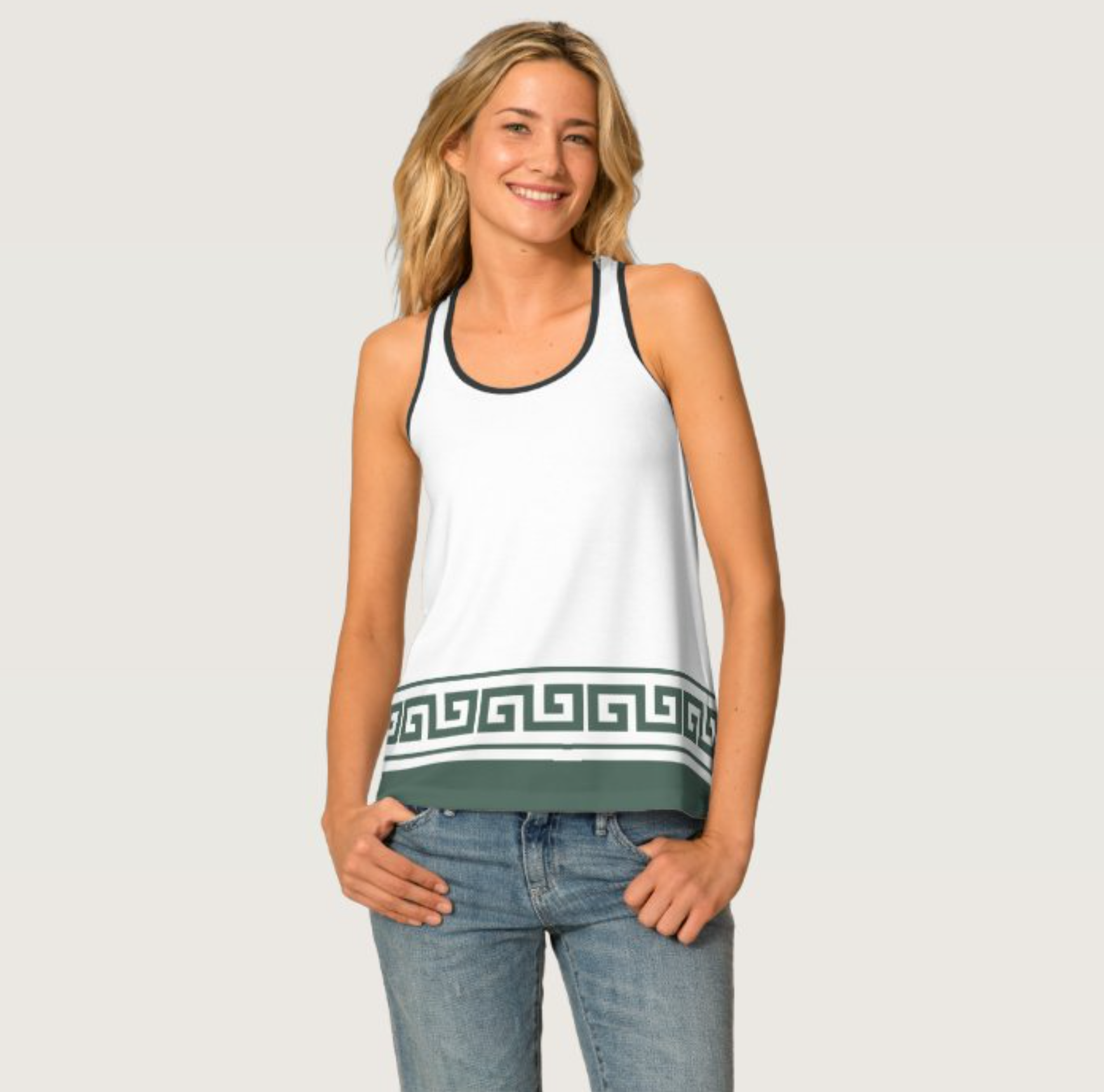 Greek Key Women's Tank Top