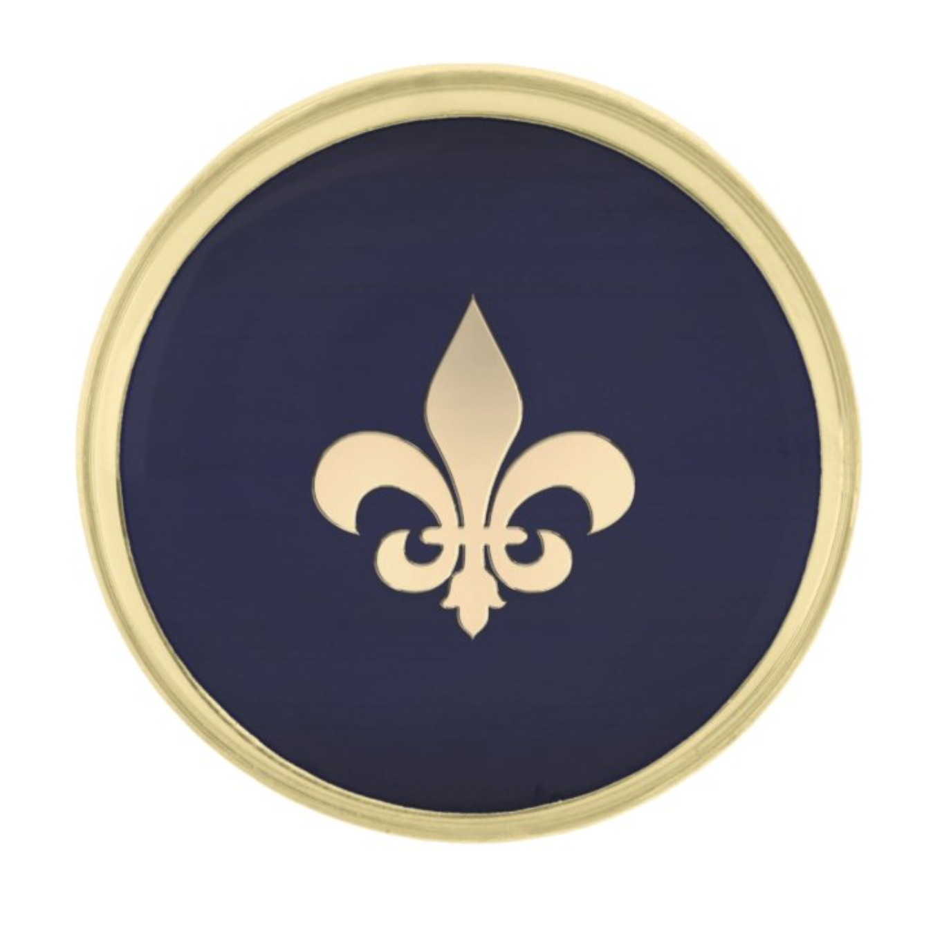 Fleur De Lis Gold Finish Lapel Pin