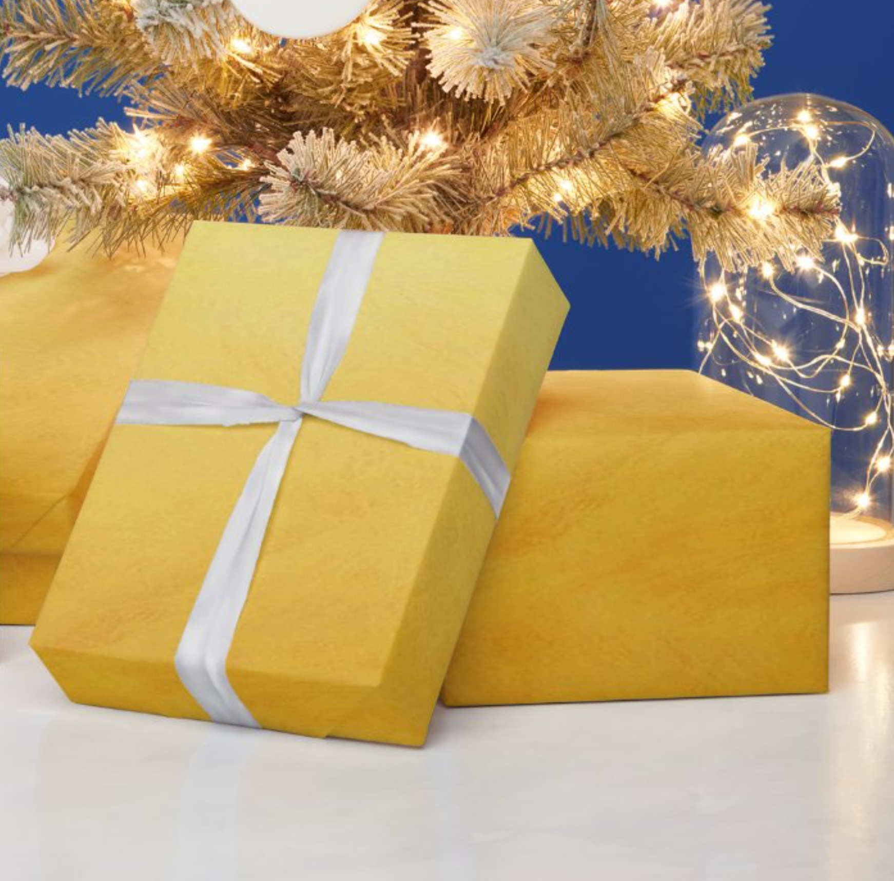 Yellow Gold Wrapping Paper