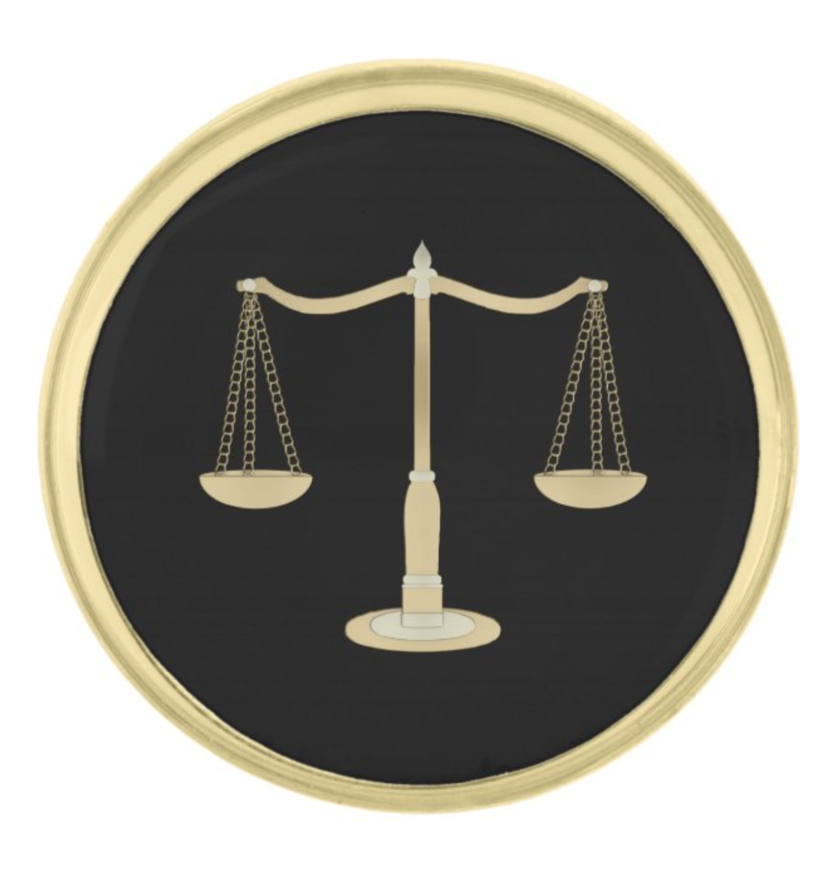 Scales Of Justice Lapel Pin