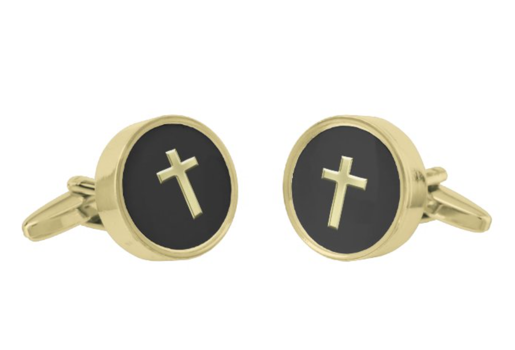 Gold Cross Cufflinks