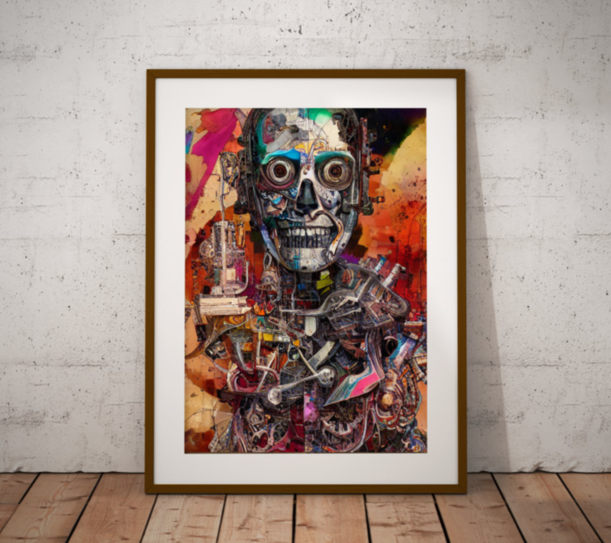 Abstract Anatomical Cyborg Poster