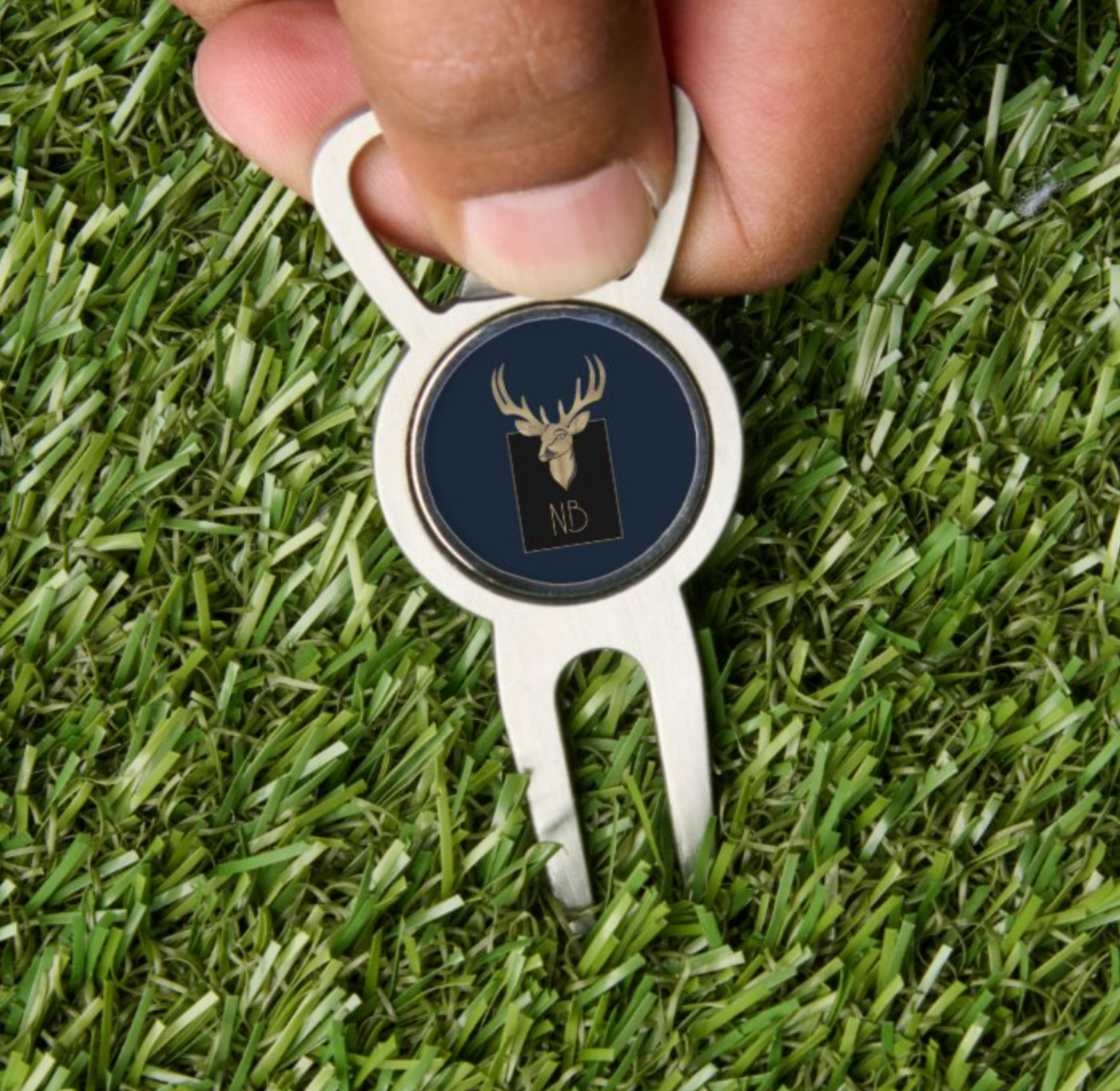 Gold Deer Head Divot Tool