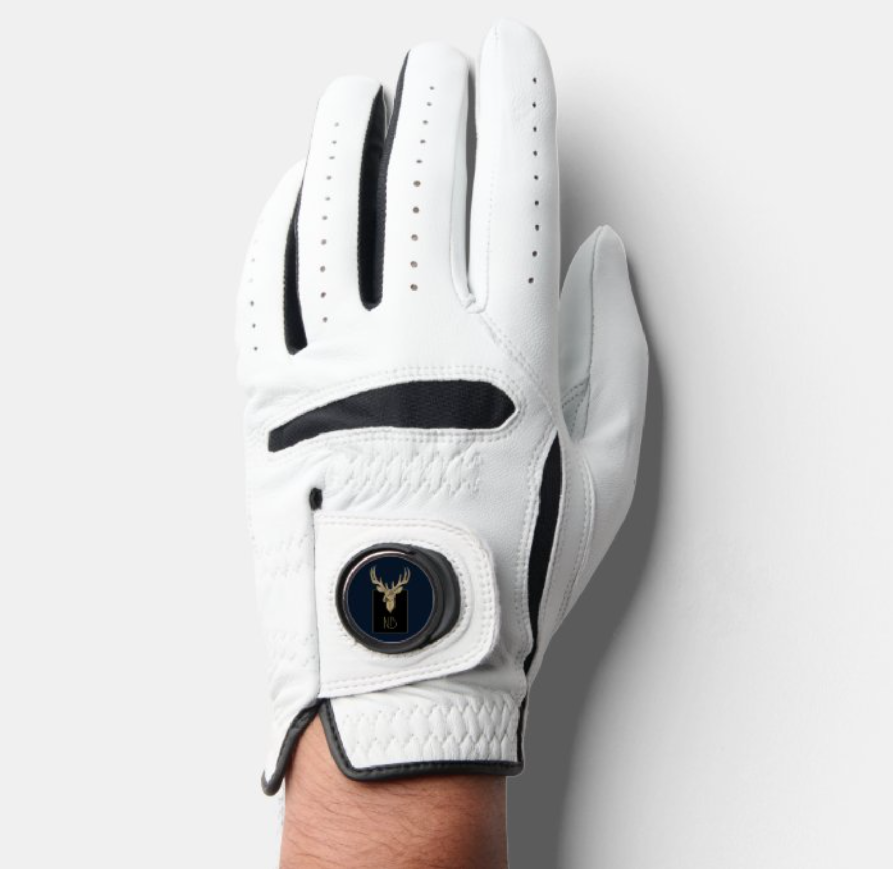 Gold Deer Head Golf Glove