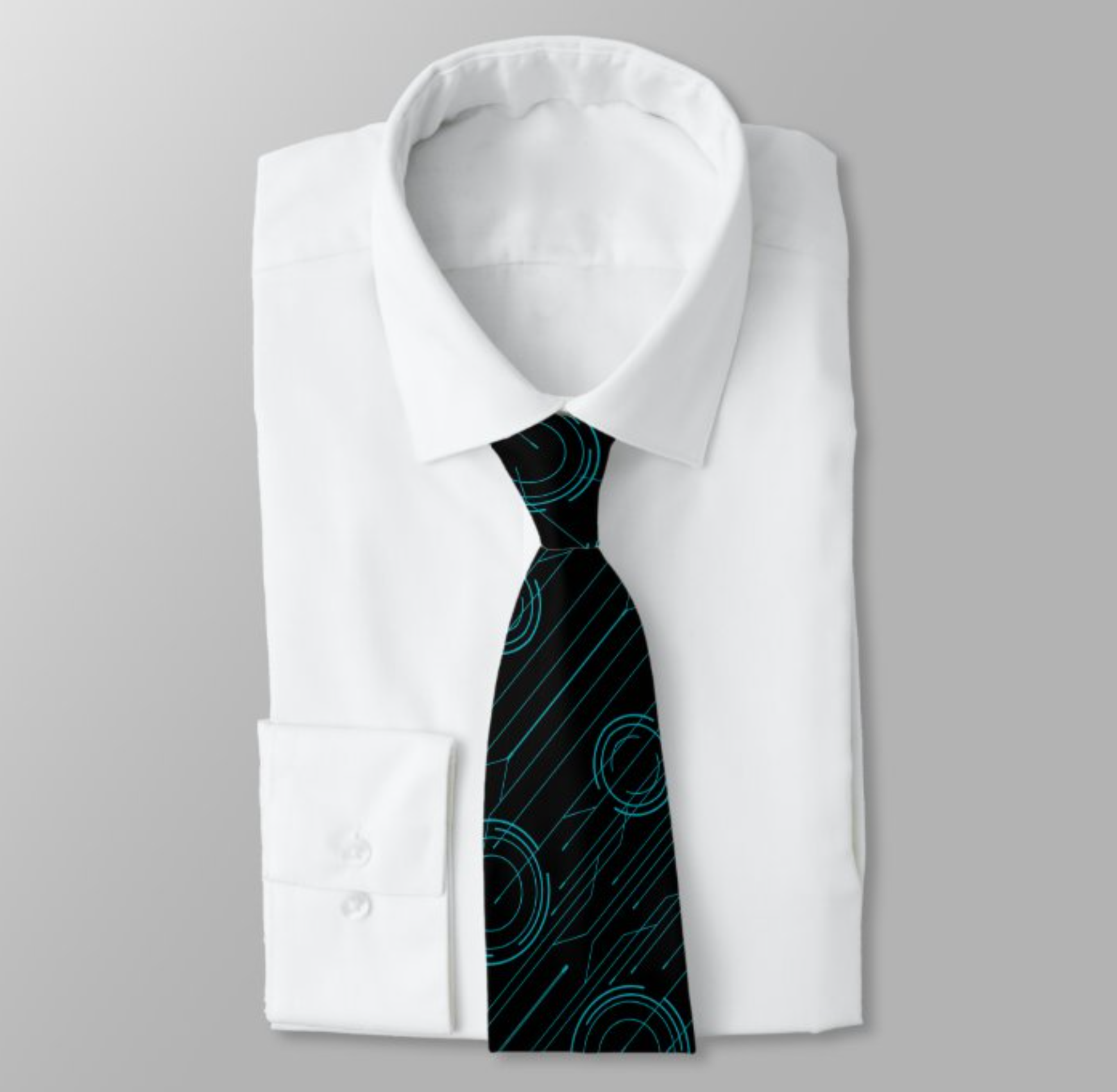 Abstract Cyber Neck Tie