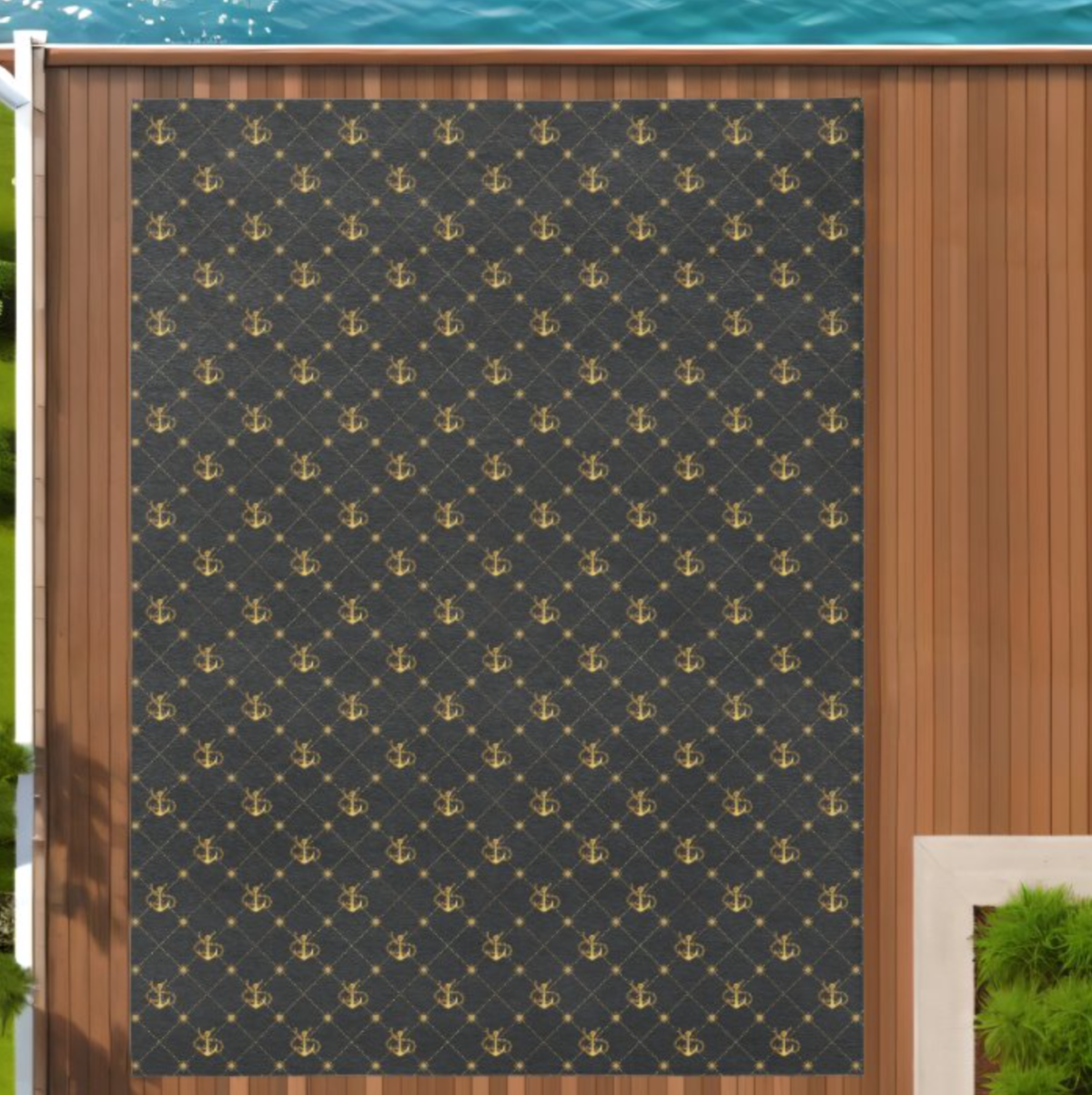 Gold Outdoor Anchor Rug Gold Outdoor Anchor Rug