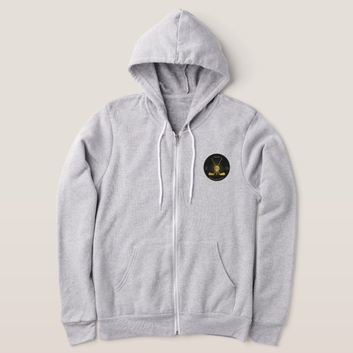 Personalized Gold Golf Clubs Hoodies