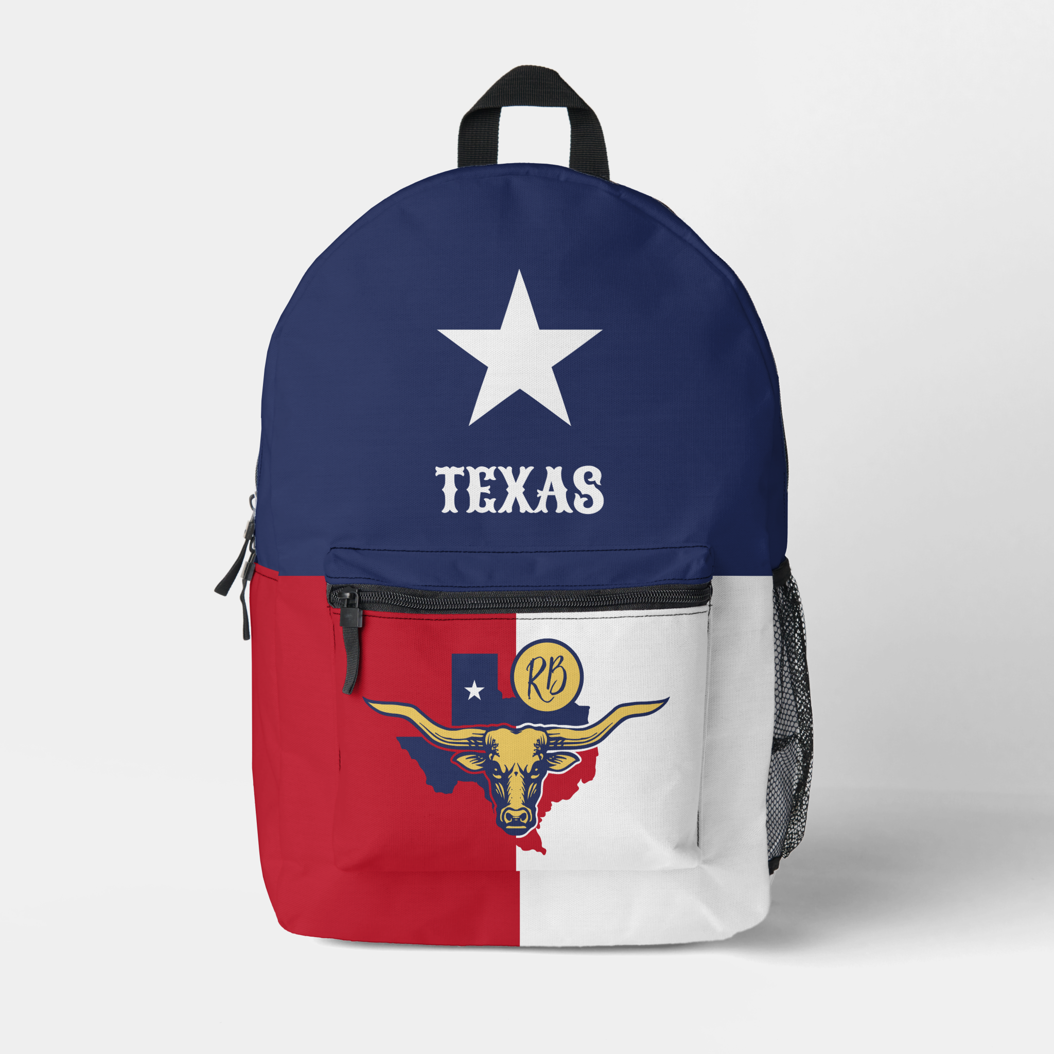 Texas State Flag Printed Backpack