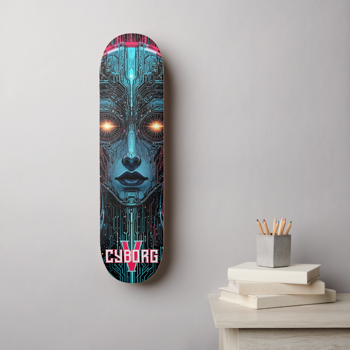 Phantom Circuitry Cyborg Skateboard