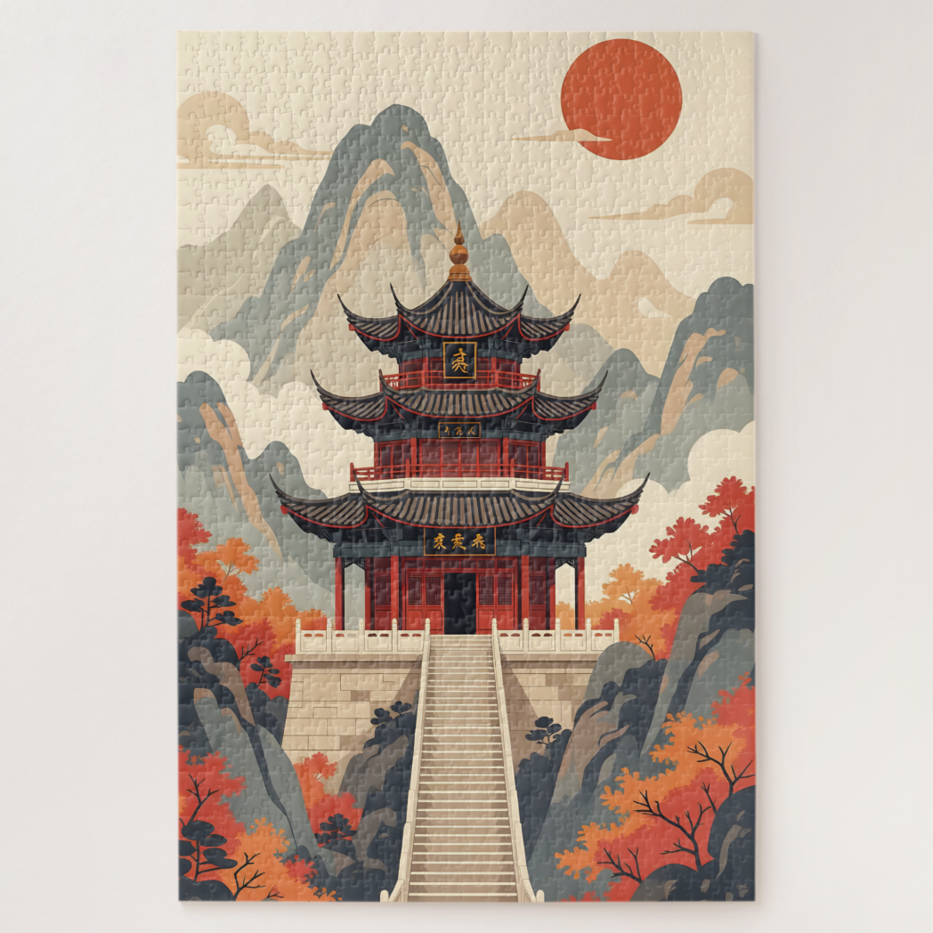 Buddhist Temple Jigsaw Puzzle
