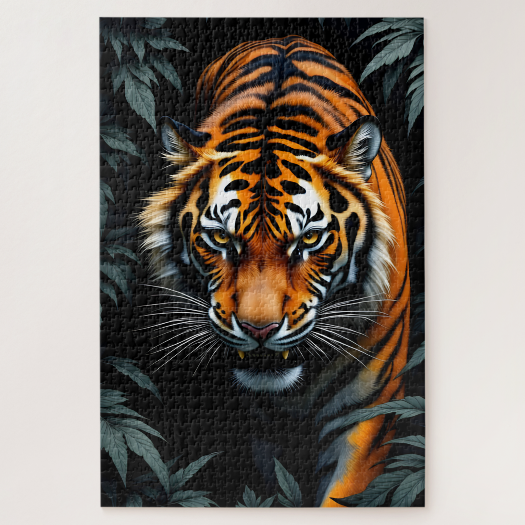 Hunting Tiger Jigsaw Puzzle