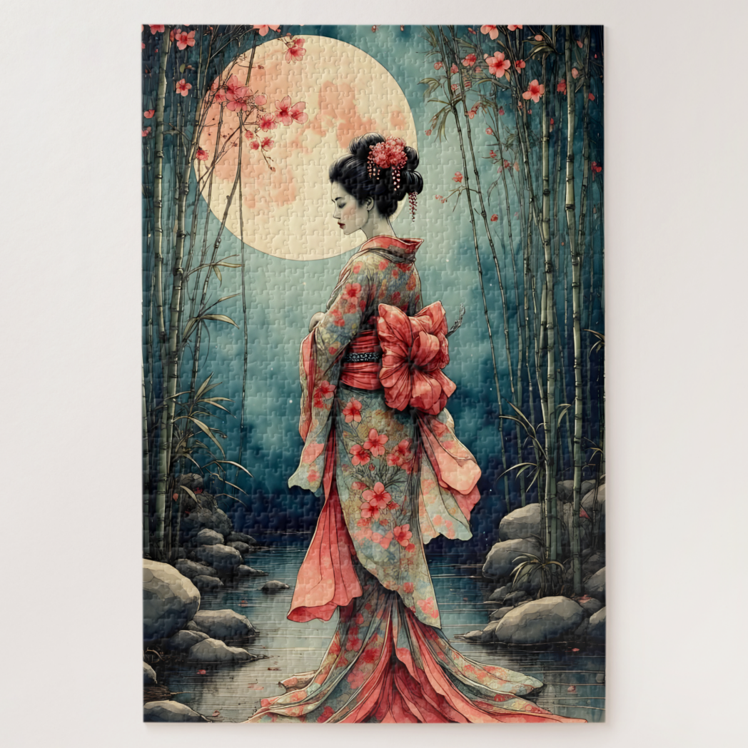 Japanese Geisha Jigsaw Puzzle