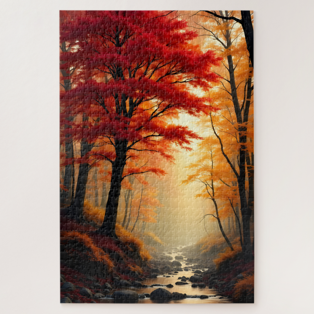 Red Maple Tree Jigsaw Puzzle