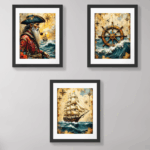 Nautical Sailor Print Set