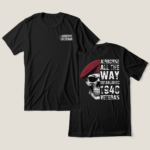 Airborne All The Way Veteran T-Shirt Custom Paratrooper Gift