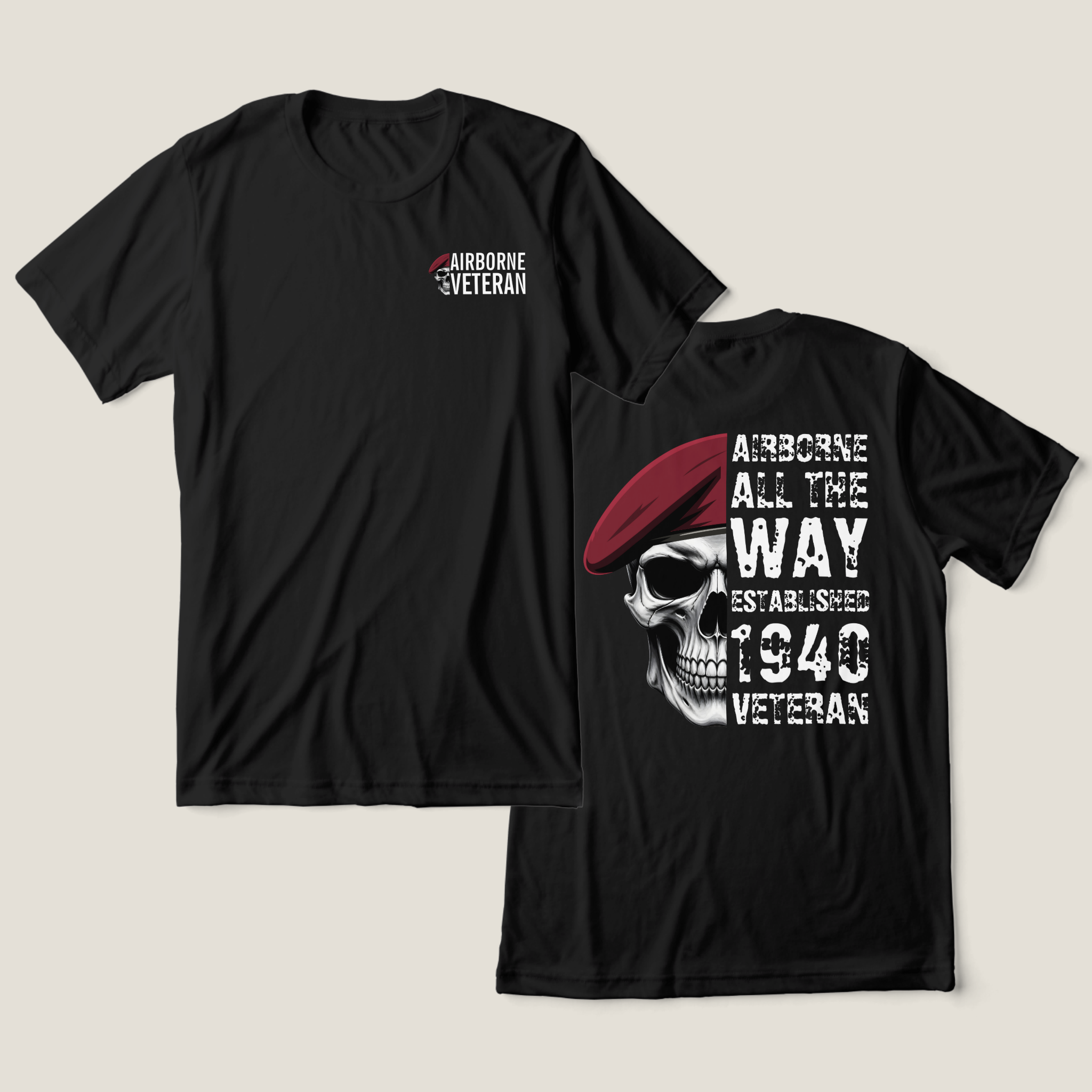 Airborne All The Way Veteran T-Shirt Custom Paratrooper Gift Airborne All The Way Veteran T-Shirt Custom Paratrooper Gift