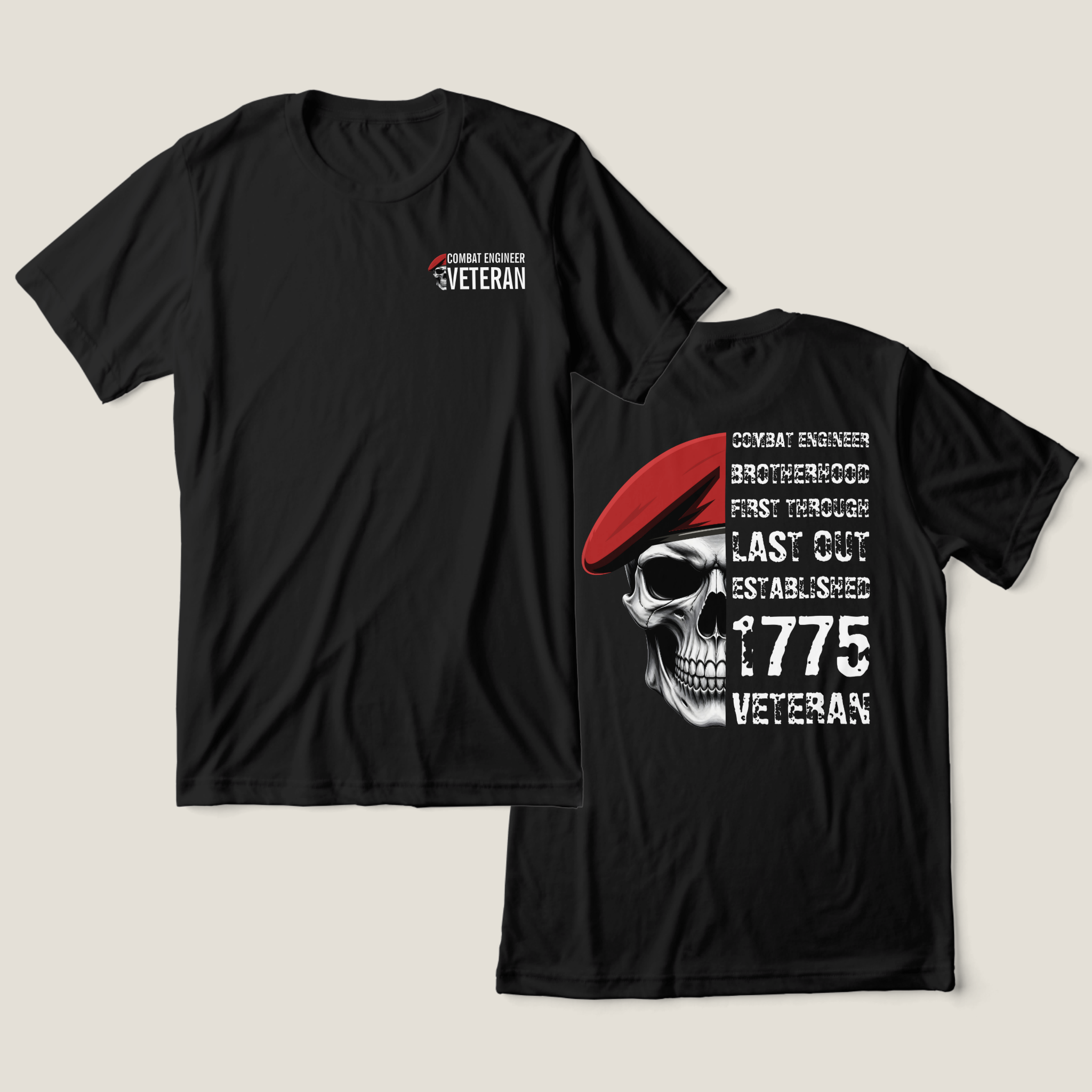 Combat Engineer Sapper Castle Brotherhood Veteran T-Shirt Combat Engineer Sapper Castle Brotherhood Veteran T-Shirt