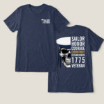Sailor Veteran Honor Courage Commitment Military T-Shirt